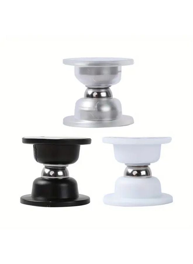 Black Heavy Duty Magnetic Door Stopper No Drilling Required Non Slip For All Doors - Image 1